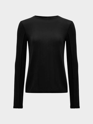 

Лонгслив из вискозы с шерстью