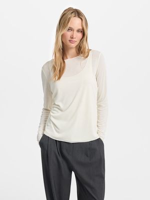 Двойной лонгслив с вискозой