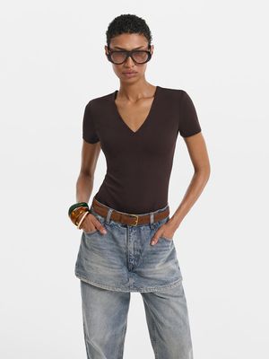 

Боди с короткими рукавами