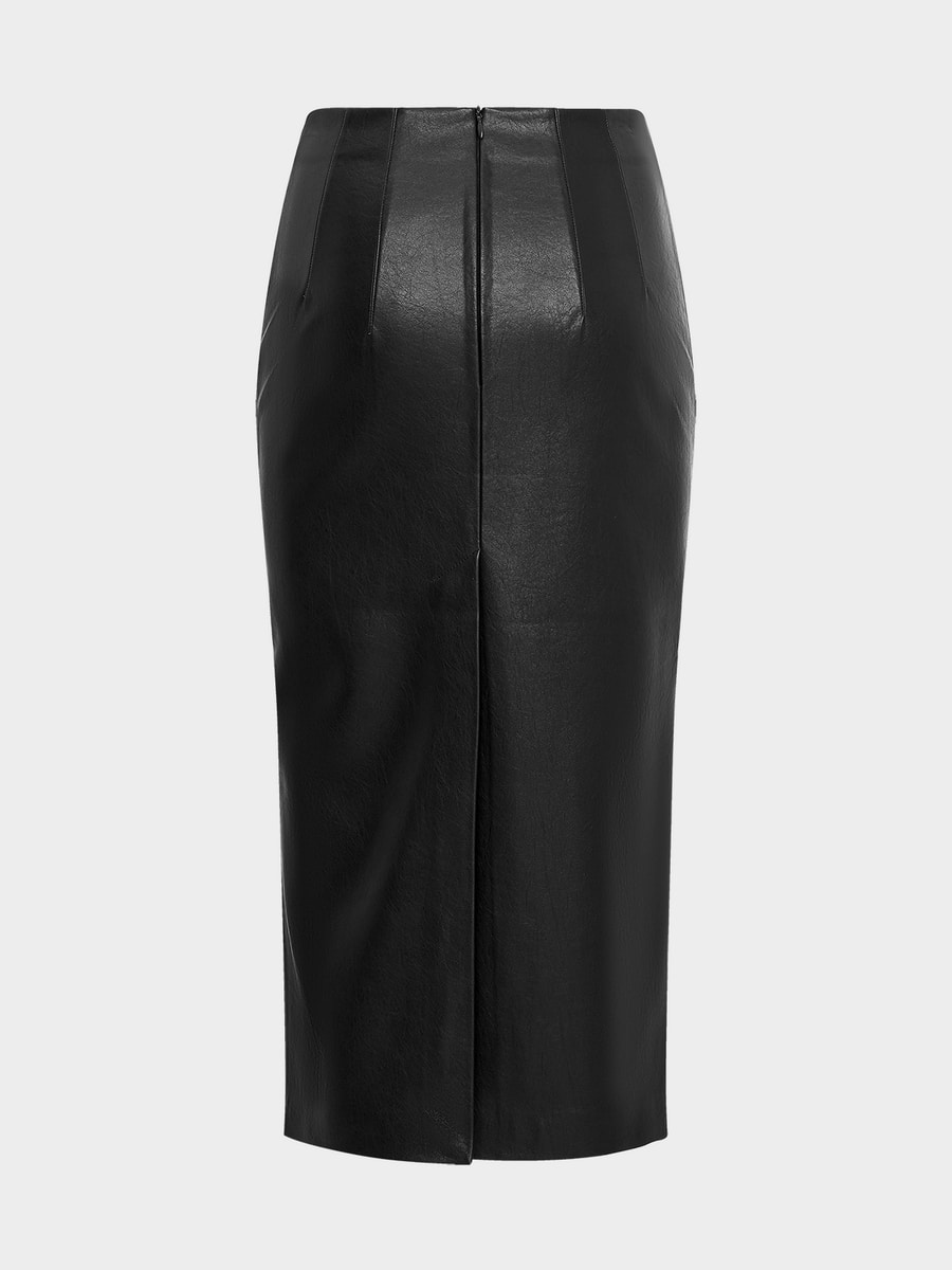 Юбка-карандаш из экокожи