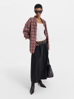 Юбка миди со складками