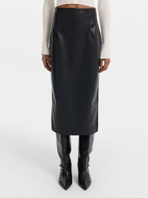 

Юбка-карандаш из экокожи