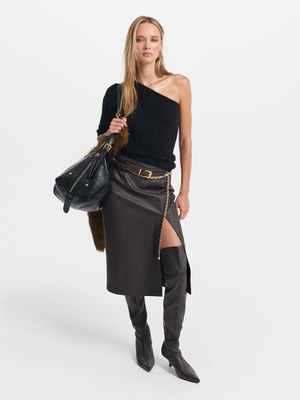 

Юбка-карандаш из экокожи