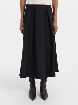 

Юбка миди со складками