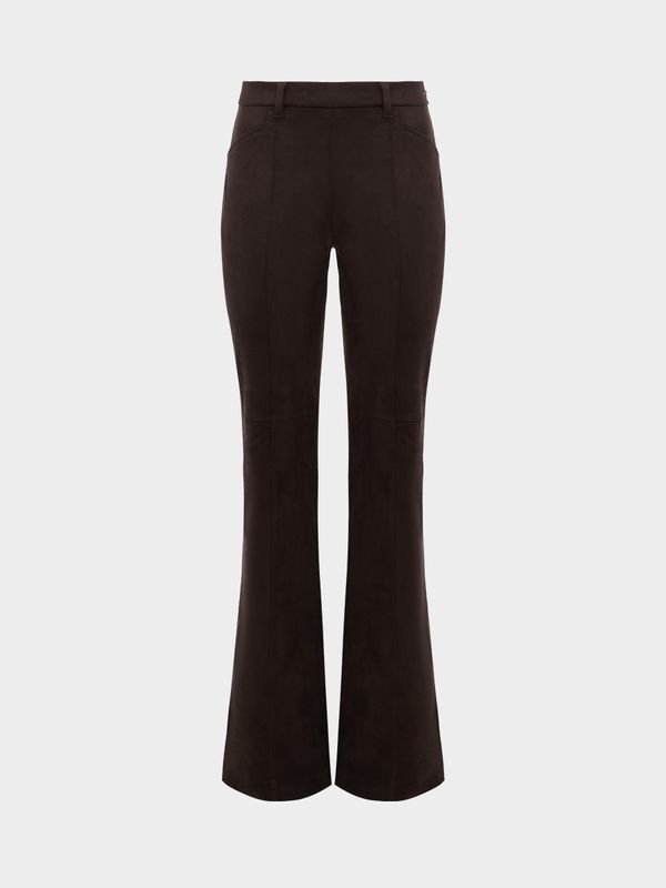 Брюки из экозамши