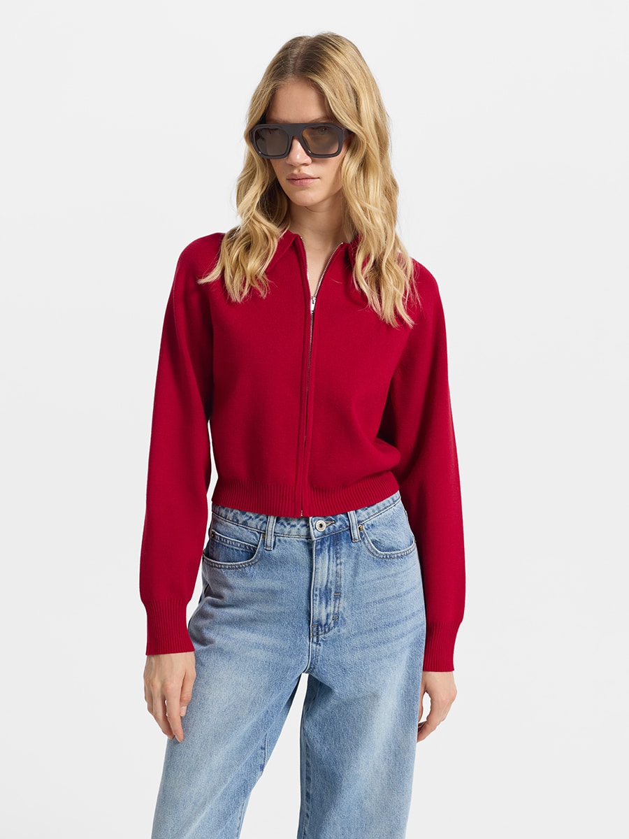 Кардиган на молнии