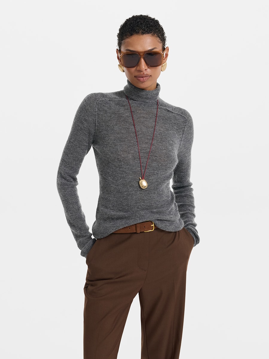 Водолазка с шерстью альпака