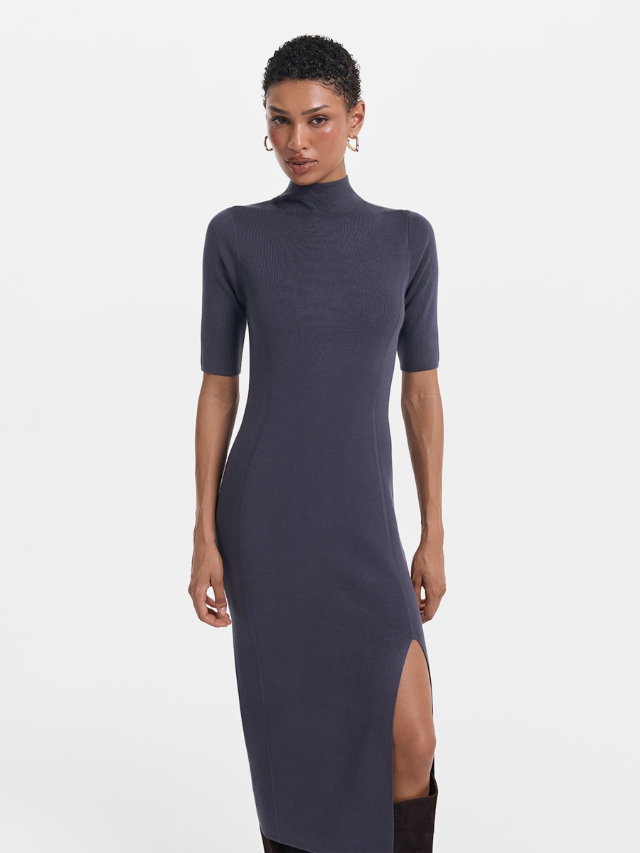 Трикотажное платье миди