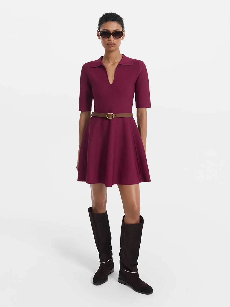 Трикотажное платье мини