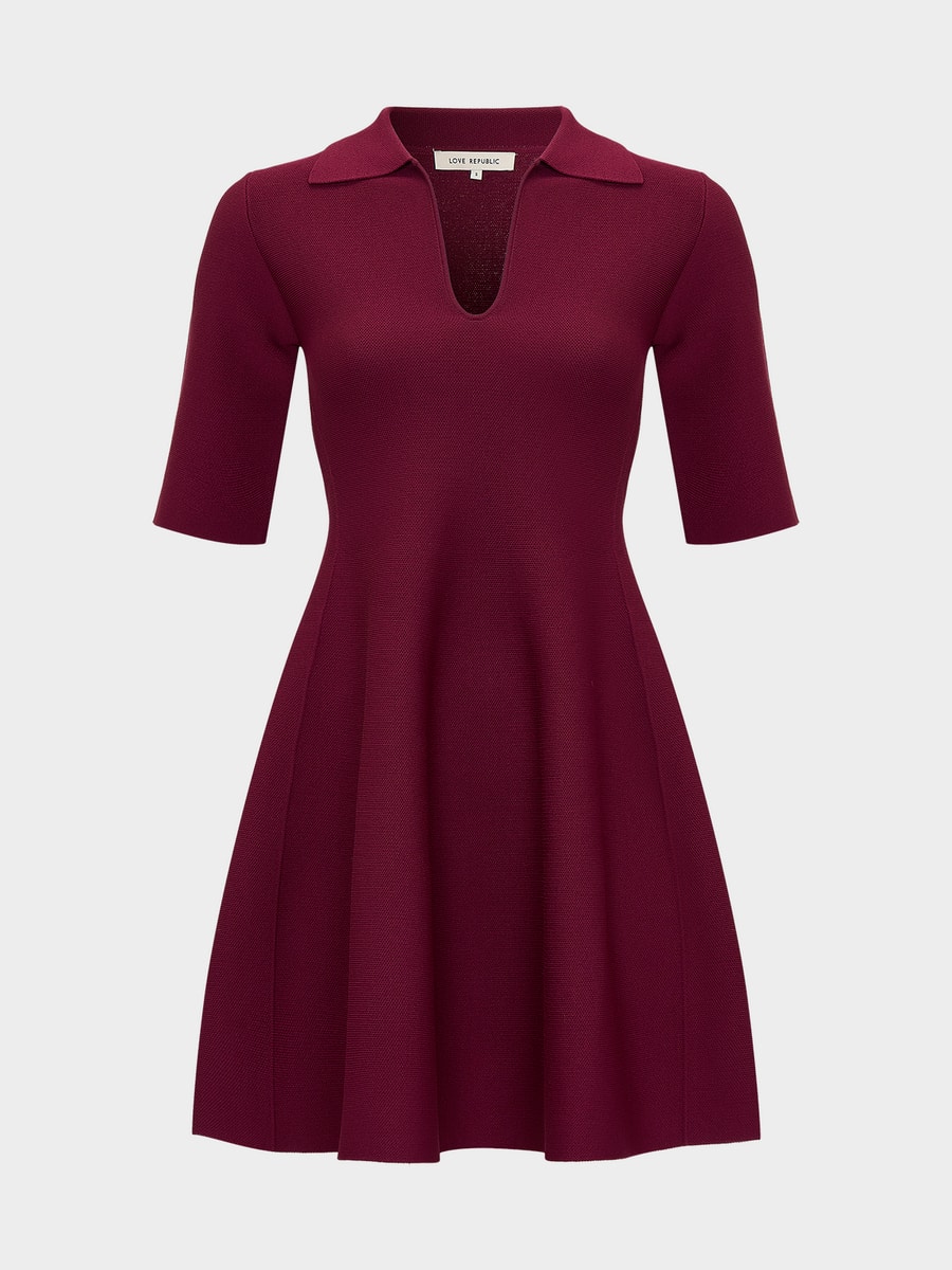 Трикотажное платье мини