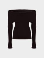 Джемпер с открытыми плечами