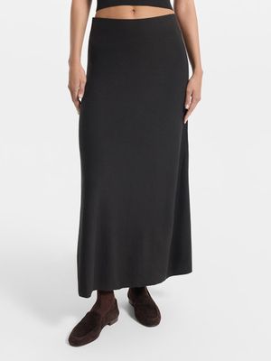 

Трикотажная юбка миди А-силуэта