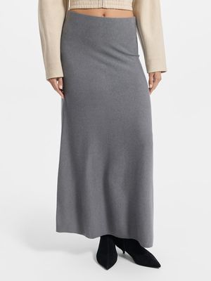 

Трикотажная юбка миди А-силуэта