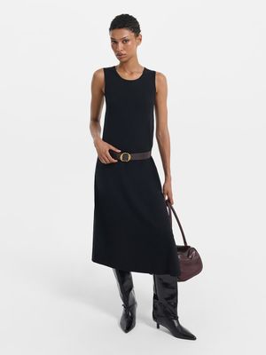 

Трикотажное платье миди