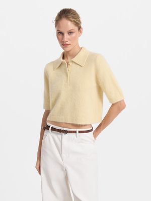 

Джемпер-поло из ангоры