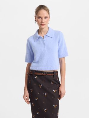 

Джемпер-поло из ангоры