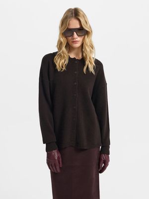 

Кардиган из ангоры с шерстью