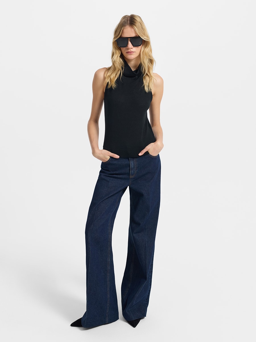 Джинсы Flare fit с высокой посадкой