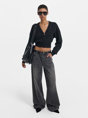 

Джинсы Wide leg со средней посадкой