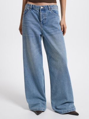 

Джинсы Wide leg со средней посадкой