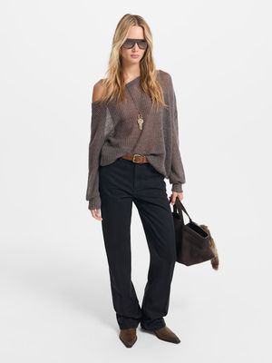 

Джинсы Straight fit с высокой посадкой