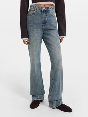 

Джинсы Straight fit с высокой посадкой