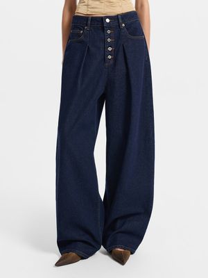 

Джинсы Baggy fit с высокой посадкой