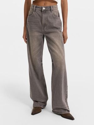 

Джинсы Straight fit с высокой посадкой