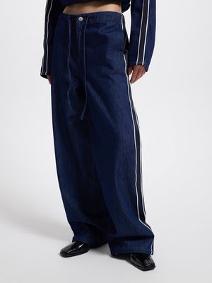 

Джинсы Straight с лампасами