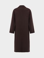 Двубортное пальто из шерсти 