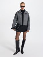 Куртка с отложным воротником
