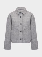 Укороченная куртка с шерстью