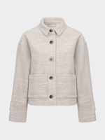 Укороченная куртка с шерстью