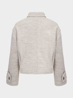 Укороченная куртка с шерстью