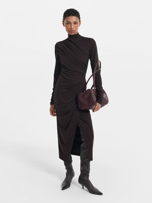 

Платье миди с запахом