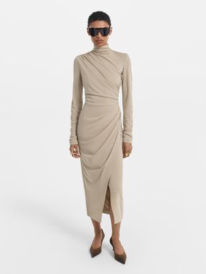 

Платье миди с запахом