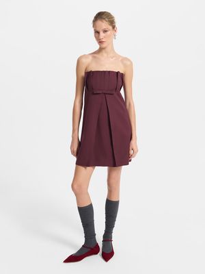 

Платье мини с открытыми плечами