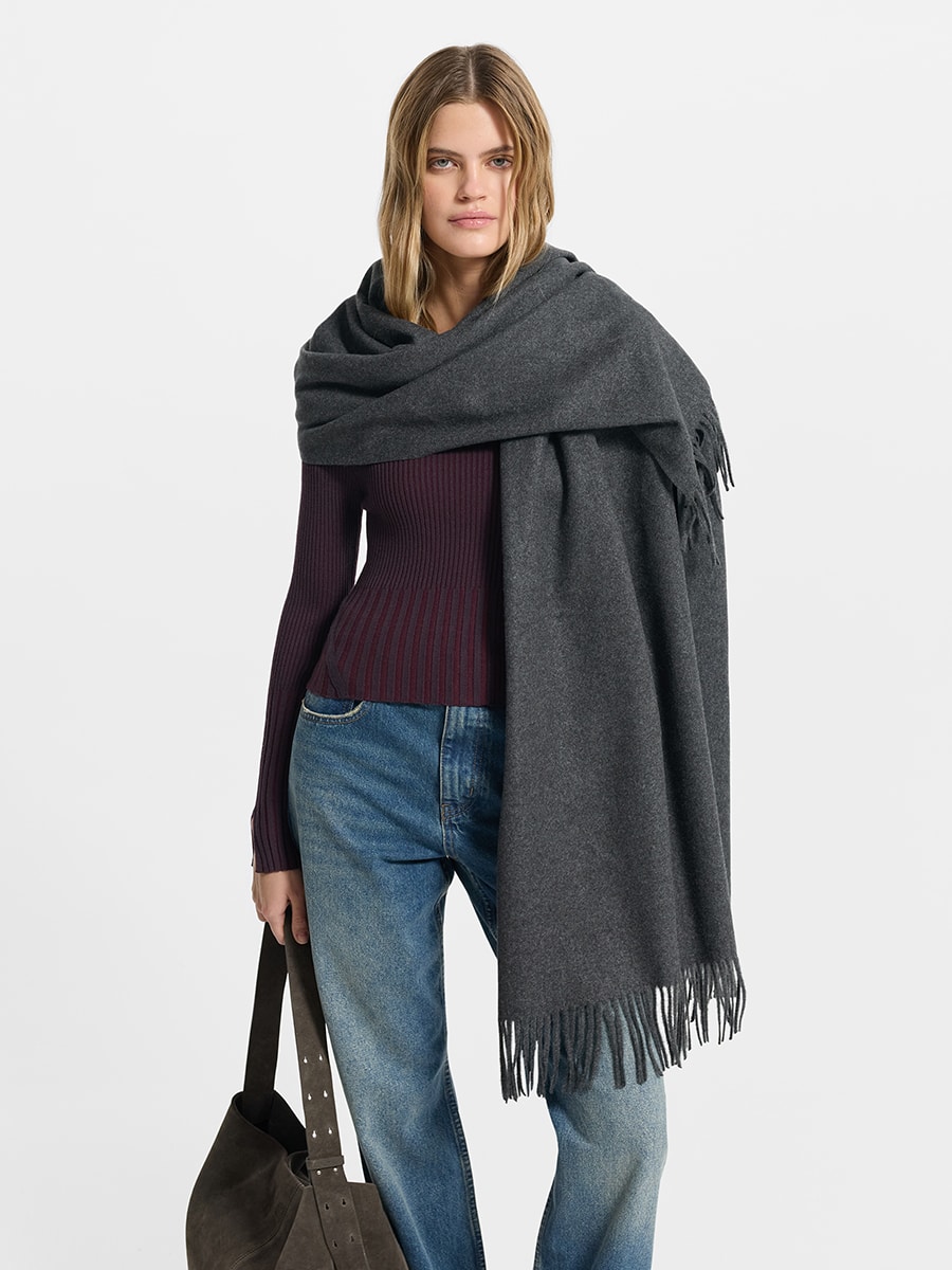 Шарф с кашемиром