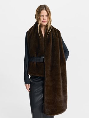 

Шарф из экомеха