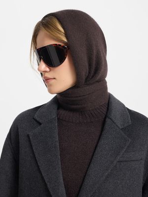 

Вязаная косынка с ангорой