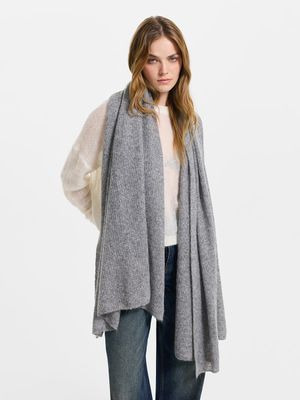 Шарф из шерсти и мохера