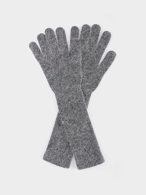 

Вязаные перчатки с ангорой