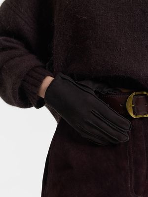 

Перчатки из натуральной замши