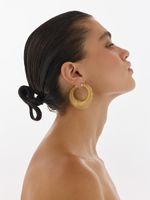 Объемные серьги-кольца