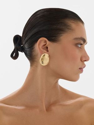 

Серьги из мятого металла