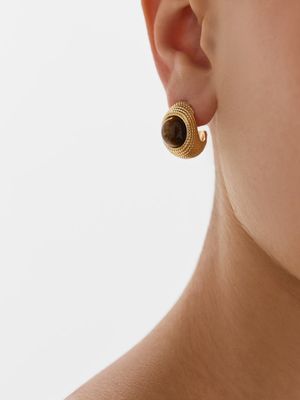 

Серьги-пусеты с тигровым глазом