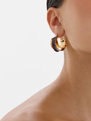 

Объемные серьги-кольца