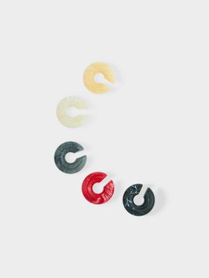 Серьги-каффы в наборе