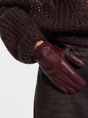 Перчатки из натуральной кожи