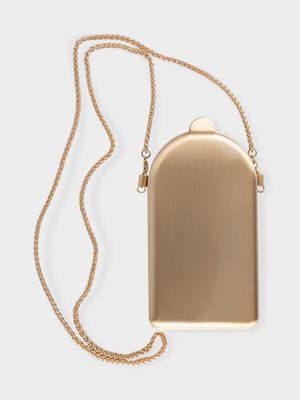 

Металлический клатч на цепочке